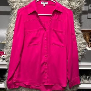 Express Portofino shirt size small in Hot Pink!